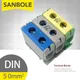 2pcs 50mm2 Nuit Terminal En Aluminium Type 800V Un Pôle 1P DIN Rail Guide De Montage Électrique