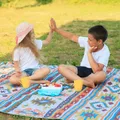 BLACKDEER-Polymères de camping pour enfants style Nation familiale imprimé épais imperméable