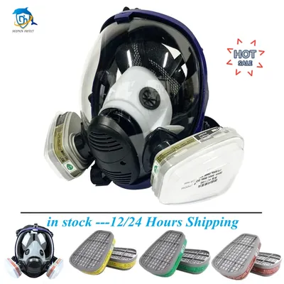 Masque chimique 6800 15/17 en 1, masque à gaz, respirateur de poussière, peinture insecticide en