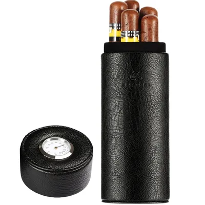 GALINER – boîte à cigares de voyage en bois de cèdre étui à cigares en cuir Portable avec
