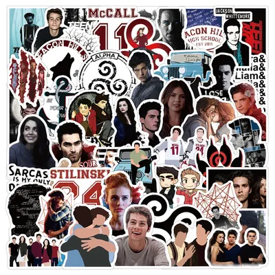 Autocollants sur le thème de la série télévisée Teen Wolf 10/30/50 pièces stickers graffiti
