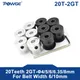 POWGE-Alésage de poulie de synchronisation 20 dents léger 2 puissant 4mm 5mm 6/6mm 8mm pour