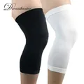 Genouillères de sport souples respirantes 1 pièce compression élastique pour fitness cyclisme