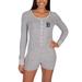 Women's Concepts Sport Gray Detroit Tigers Venture Sweater Romper