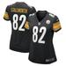 Women's Nike John Stallworth Black Pittsburgh Steelers Retired Player Jersey