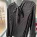 Zara Tops | Black Silk Blouse | Color: Black | Size: S