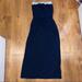 J. Crew Dresses | J.Crew Strapless Drawstring Maxi Dress | Color: Blue/Gray | Size: Xs