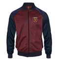 West Ham United FC Official Gift Mens Retro Track Top Jacket Claret Medium