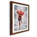 Mercer41 City Shopping III - Picture Frame Painting Print on Paper in Gray/Red | 44 H x 31 W x 1 D in | Wayfair 52AC35AA000045448E26D0E2E5DAC820