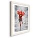 Mercer41 City Shopping III - Picture Frame Painting Print on Paper in Gray/Red | 44 H x 31 W x 1 D in | Wayfair E9FFB5DC06B8420DA8111A980EA68A41