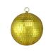 Northlight Seasonal Mirrored Glass Christmas Disco Ball Ornament 8" (200mm) Glass in Gray/Yellow | 8 H x 8 W x 8 D in | Wayfair 32808301