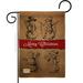 Breeze Decor Snowman Fun 2-Sided Polyester 1'6.5" x 1'1" Garden Flag in Brown | 18.5 H x 13 W in | Wayfair BD-XM-G-114114-IP-DB-D-US16-BD