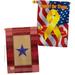 Breeze Decor One Star Service 2-Sided Polyester 40 x 28 in. House Flag in Orange/Red | 40 H x 28 W in | Wayfair BD-MI-HP-108070-IP-BOAF-D-US19-BD