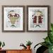 The Holiday Aisle® Jingle Santa - 2 Piece Print Set Paper, Solid Wood in Brown/Gray/Green | 17 H x 20 W in | Wayfair