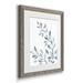 Gracie Oaks Blue Botanical Wash I - Picture Frame Painting Print on Paper in Gray/Green/White | 24 H x 18 W x 1.5 D in | Wayfair