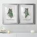 The Holiday Aisle® Sprig of Christmas Time - 2 Piece Painting Print Set Paper, Solid Wood in Black | 30.5 H x 45 W x 1.5 D in | Wayfair
