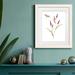 August Grove® Wildflower Botanical IV - Picture Frame Painting Print on Paper in Green/Indigo | 24 H x 18 W x 1.5 D in | Wayfair