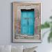 Ebern Designs Topaz Door by J Paul - Picture Frame Photograph Print on Canvas Canvas, Solid Wood in Blue/Gray | 36.5 H x 26.5 W x 1.5 D in | Wayfair