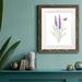 August Grove® Wildflower Botanical I - Picture Frame Painting Print on Paper in Green/Indigo | 20 H x 17 W in | Wayfair