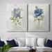 Ophelia & Co. Blue Linen Peony - 2 Piece Painting Print Set Canvas/Metal in Blue/Green | 40 H x 60 W in | Wayfair A799910FC751451EBBBFEC154D33D397