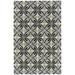 White 24 x 0.25 in Area Rug - Kaleen Peranakan Tile Floral Handmade Tufted Grey Indoor/Outdoor Use Area Rug | 24 W x 0.25 D in | Wayfair