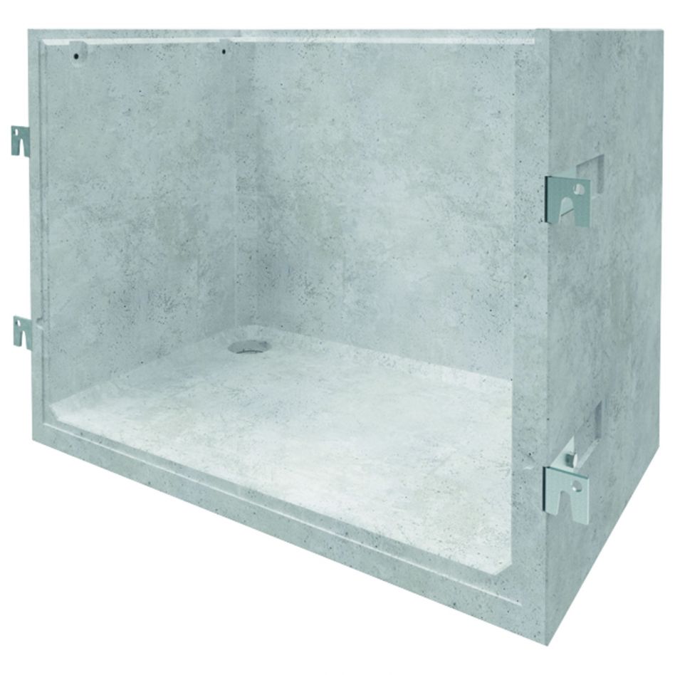 ACO Betonlichtschacht für druckwasserdichte Montage auf Dämmung, 1500 mm, 100 mm,2520 mm,800 mm Image