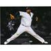 CC Sabathia New York Yankees Autographed 11" x 14" Final Start Throwing Spotlight Photograph