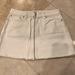 Free People Skirts | Free People Jean Skirt Zip Up | Color: White | Size: 26