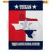 Breeze Decor Texas Lone Star State 2-Sided Polyester 40 x 28 in. House Flag in Red | 40 H x 28 W in | Wayfair BD-SS-H-108021-IP-BO-D-US04-BD