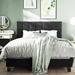 Mercury Row® Blakely 52.8" Platform Bed Wood & /Upholstered/Polyester in Gray | 52.8 H x 64.6 W x 83.9 D in | Wayfair