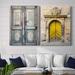 Bungalow Rose Baltic Door - 2 Piece Painting Print Set Canvas/Metal in Yellow | 32 H x 48 W x 1 D in | Wayfair 82D309286AAB4B53A27ADF84CD69CC18