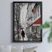 Winston Porter Rainy Paris I by J Paul - Picture Frame Painting Print on Canvas Canvas, Solid Wood in Gray/Red | 42.5 H x 30.5 W x 1.5 D in | Wayfair