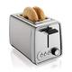 Hamilton Beach Toaster 2 Scheiben, Brötchenaufsatz und Bagel Toaster, herausziehbare Krümelschublade, automatische Abschaltung und Abbruchtaste sowie Auftaufunktion, Edelstahl (22791-CE)