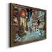 The Holiday Aisle® Paris Christmas - Painting Print on Canvas Canvas, Solid Wood in Blue/Brown/Red | 37.5 H x 27.5 W x 1.5 D in | Wayfair