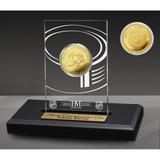 Highland Mint Pittsburgh Penguins 5-Time Stanley Cup Champions Acrylic Gold Coin Desk Top Display