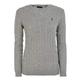 Ralph Lauren Ladies Merino Wool Cashmere Julianna Jumper (Grey, Medium)