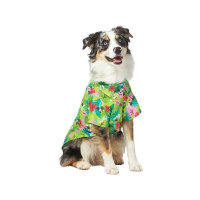 Disney Mickey Mouse Hawaiian Dog & Cat Camp Shirt, Large