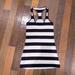 Lululemon Athletica Tops | Lululemon Cool Racerback Tank Xs Sz 4 B&W Stripe | Color: Black/White | Size: 4