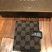 Gucci Bags | Authentic Gucci Black Monogram Bifold Card Wallet | Color: Black | Size: Os