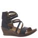 Miz Mooz Shay - Womens Euro 37 US 6.5 - 7 Black Sandal Medium