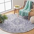 White 36 x 0.43 in Indoor Area Rug - Charlton Home® Brettney Oriental Handmade Tufted Navy/Gray Area Rug Polyester/Cotton | 36 W x 0.43 D in | Wayfair