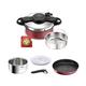 Tefal Ingenio All-In-One Kochgeschirr 8 p, Kochtopf, Antihaftpfanne, Edelstahltopf, Dampfkorb, Deckel