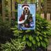 The Holiday Aisle® Iaeger Cavalier Spaniel Christmas Angel 2-Sided Polyester 1 x 0.11 ft. Garden Flag in Blue | 15 H x 11.5 W in | Wayfair