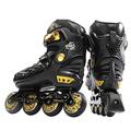 Adjustable Inline Roller Skates For Adult, Sports Roller Blades Outdoor & Indoor, Comfortable Inline Skates Adults Men Women Pro Skating Shoes Perfect for Beginner Sports Outdoors Fitness (38, Black)