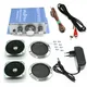 Kit d'amplificateur stéréo Hi-Fi à 2 canaux avec adaptateur d'alimentation et grille de