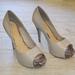 Jessica Simpson Shoes | Jessica Simpson Amandax Taupe Platforms In Euc! | Color: Tan | Size: 9.5