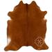 Brown 72 x 0.25 in Area Rug - Loon Peak® Natural Hair Handmade Cowhide Area Rug Cowhide | 72 W x 0.25 D in | Wayfair