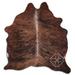 Brown 60 x 0.25 in Area Rug - Loon Peak® Natural Hair Medium Brindle Area Rug Polypropylene | 60 W x 0.25 D in | Wayfair