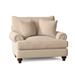 Armchair - Paula Deen Home Duckling 54" Wide Down Cushion Armchair Wood/Polyester/Cotton/Velvet/Other Performance Fabrics in Brown | Wayfair