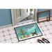 The Holiday Aisle® Jacklynne Suphalak Cat Merry Christmas Indoor Or Outdoor Mat 24X36 CK4803JMAT_Wildlife Synthetics | 24 W x 36 D in | Wayfair